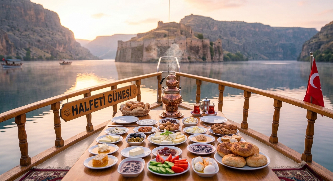 Halfeti Tekne Kahvaltısı
